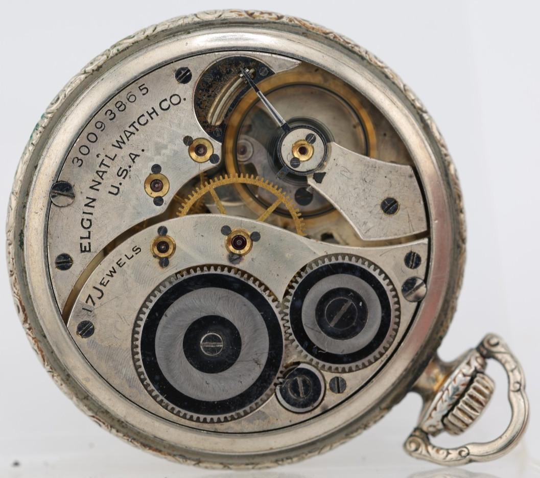 ELGIN 345 ILLINOIS TIVOLI GOLD FILLED POCKET WATCH, 30093865, 12s 17j RUNS (OI)