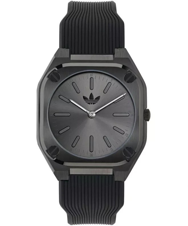 Adidas Men’s City Tech Thin Black Watch – AOFH24503 NEW