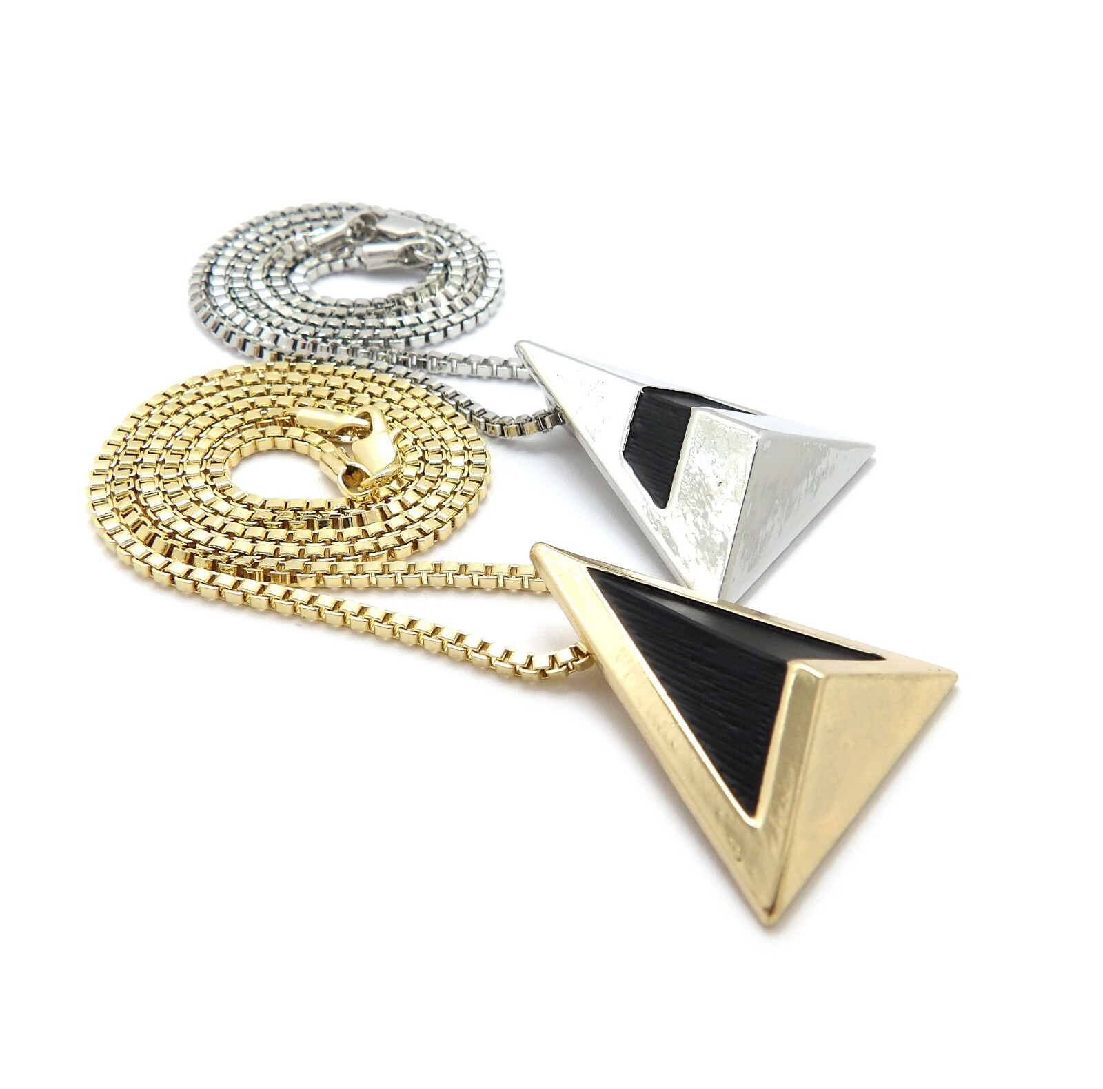 Daft Punk Get Lucky Pendant & 18″ 20″ 24″ Box Chain Chain Hip Hop Necklace Set