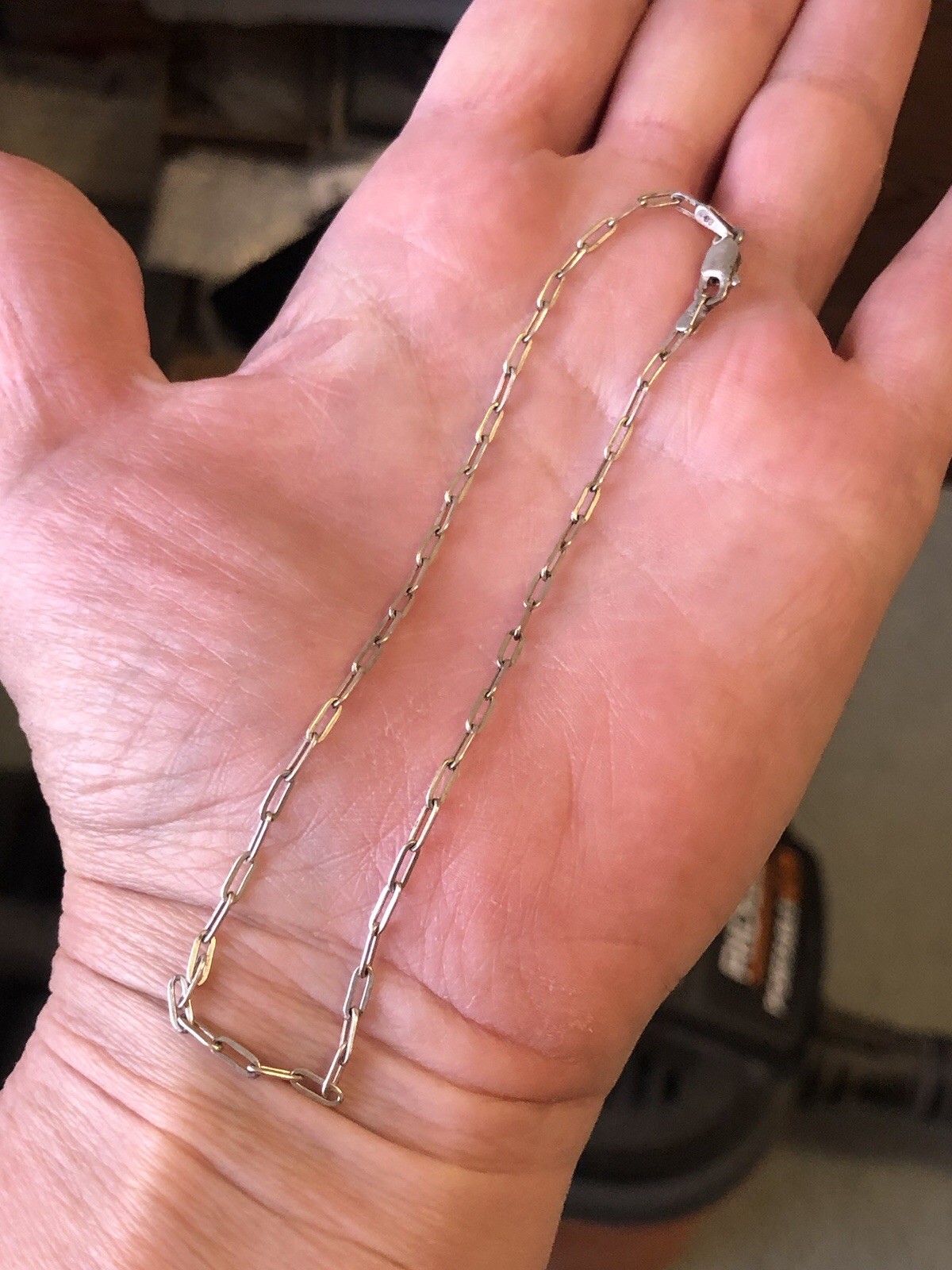 .925 Sterling Silver VTG Baby Necklace With Lobster Clasp – Marked Italy
