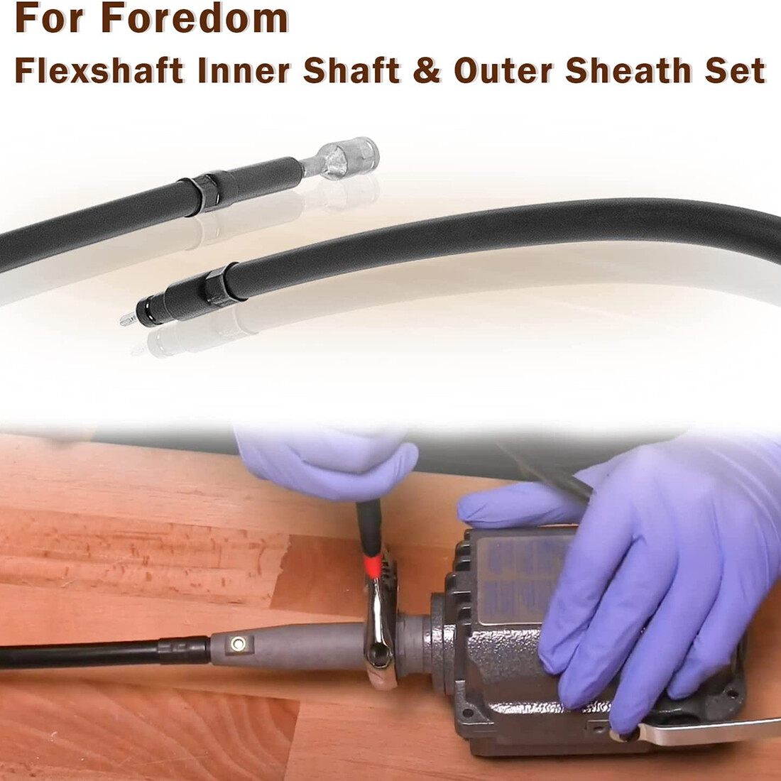 Flexshaft Inner Shaft & Motor Cable Outer Sheath Set for Foredom CC LR S SR TX