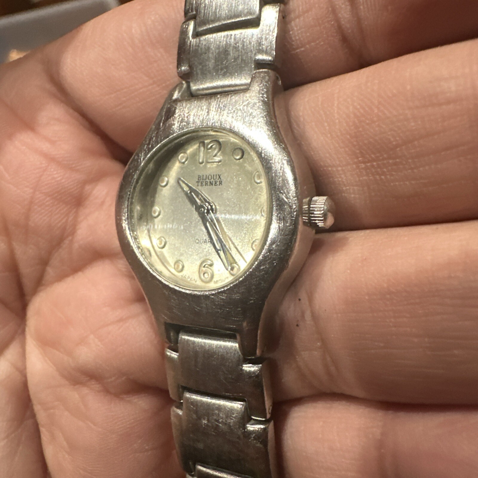 Working* Bijoux Terner Womens watch Silver Toned Quartz Watch New Battery !
