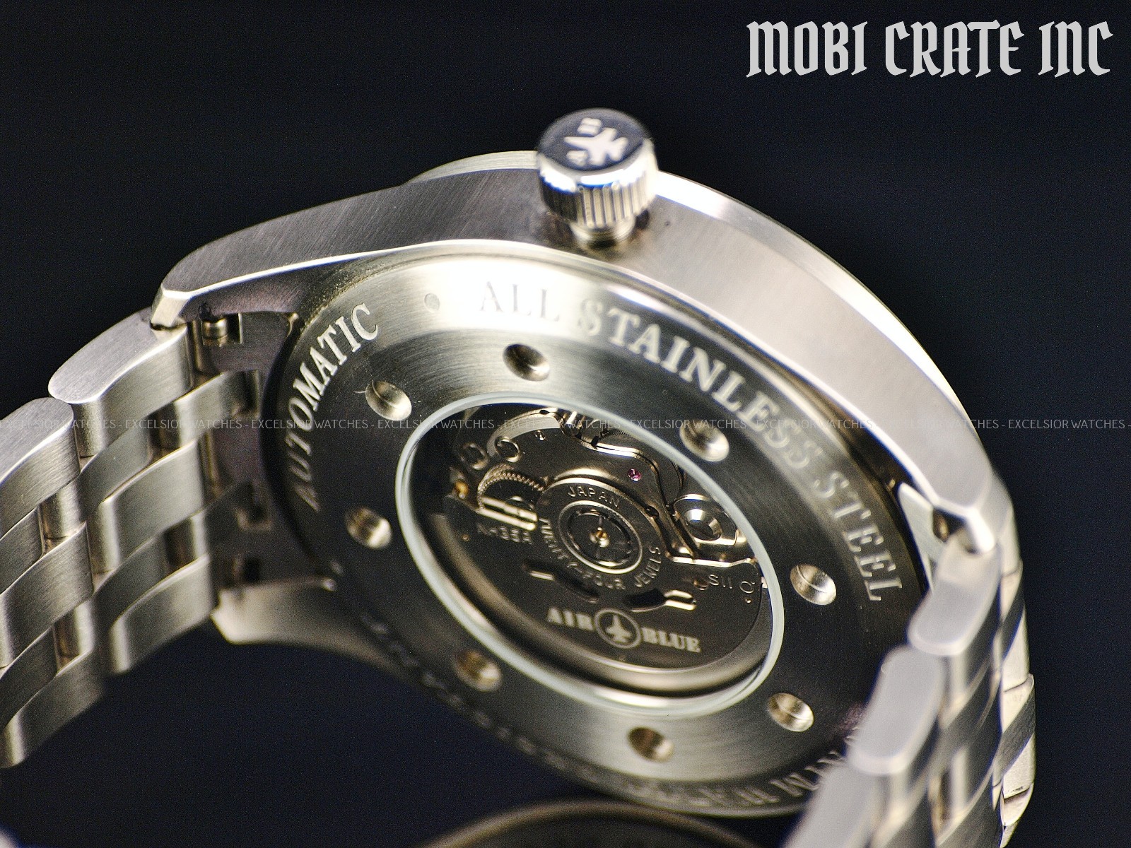 Rare Air Blue By Deep Blue Men’s 44mm BRAVO Automatic Sapphire SS Watch