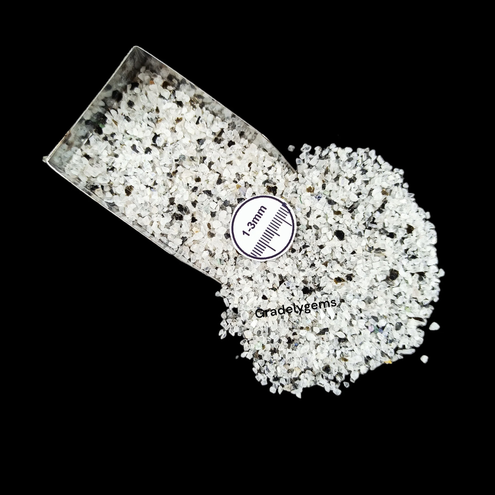 Moonstone 1-3mm Gemstone Granules for Craft Bottles Inlay