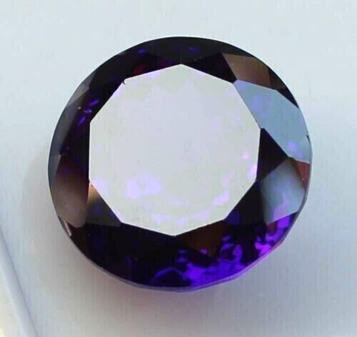 AAA+ 36.90 Ct. Natural Precious Cambodian Purple Zircon Round Cut Loose Gemstone