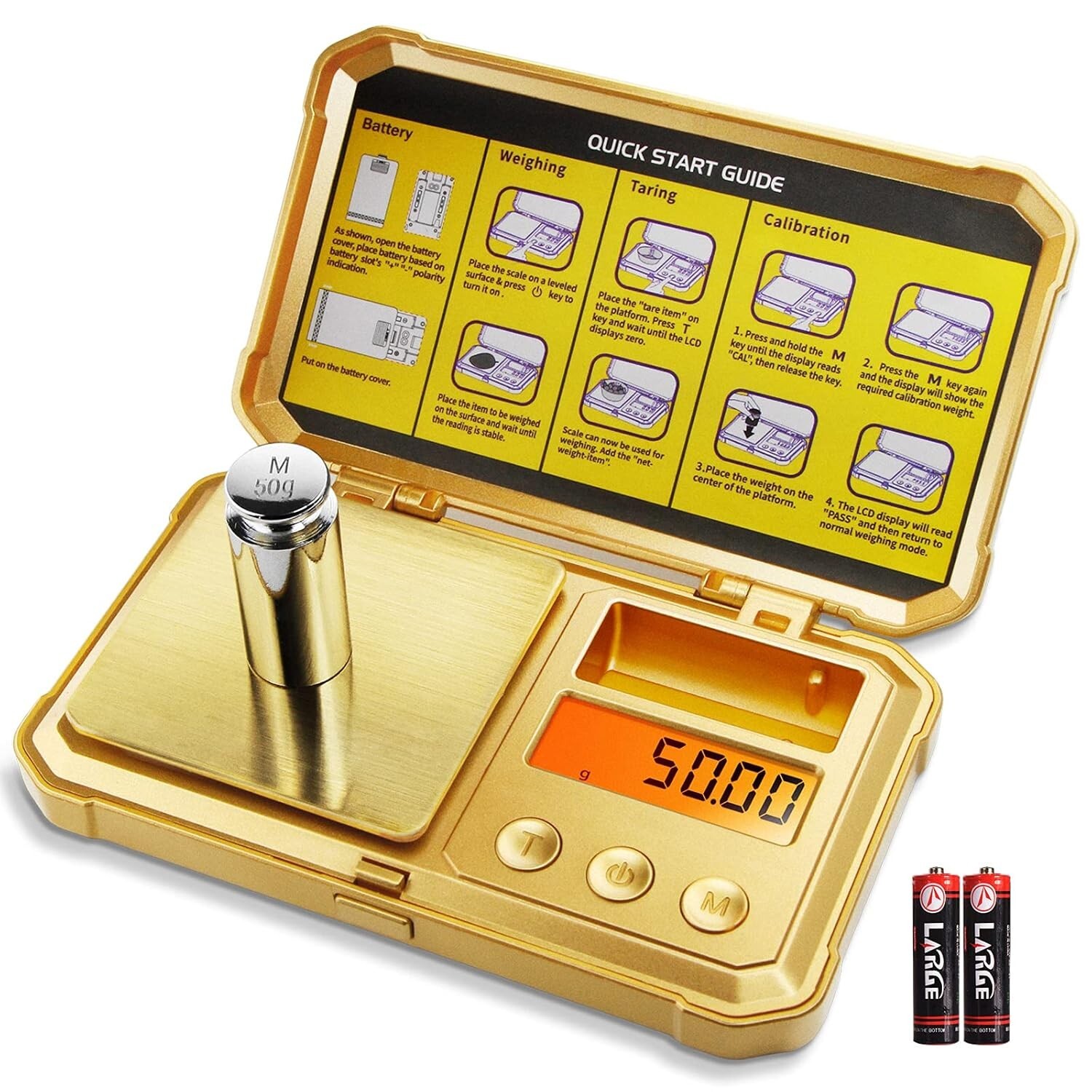 GOLD Fuzion Digital Pocket Scale 200g x 0.01g Jewelry Gram Herb Karat Weight