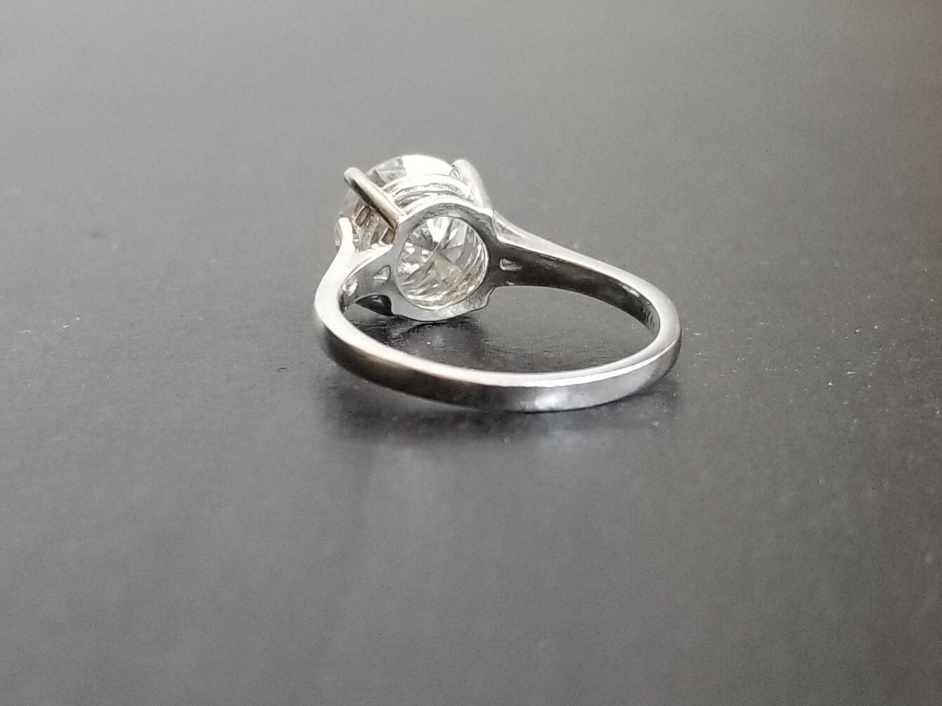 4.00 Carat Moissanite Forever Classic Solitaire Ring (Charles & Colvard)