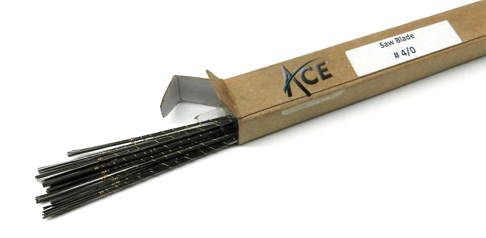Jewelers Saw Blades # 4/0 Pack of 144 for Jewelers Piercing Saw Frame ACE Brand