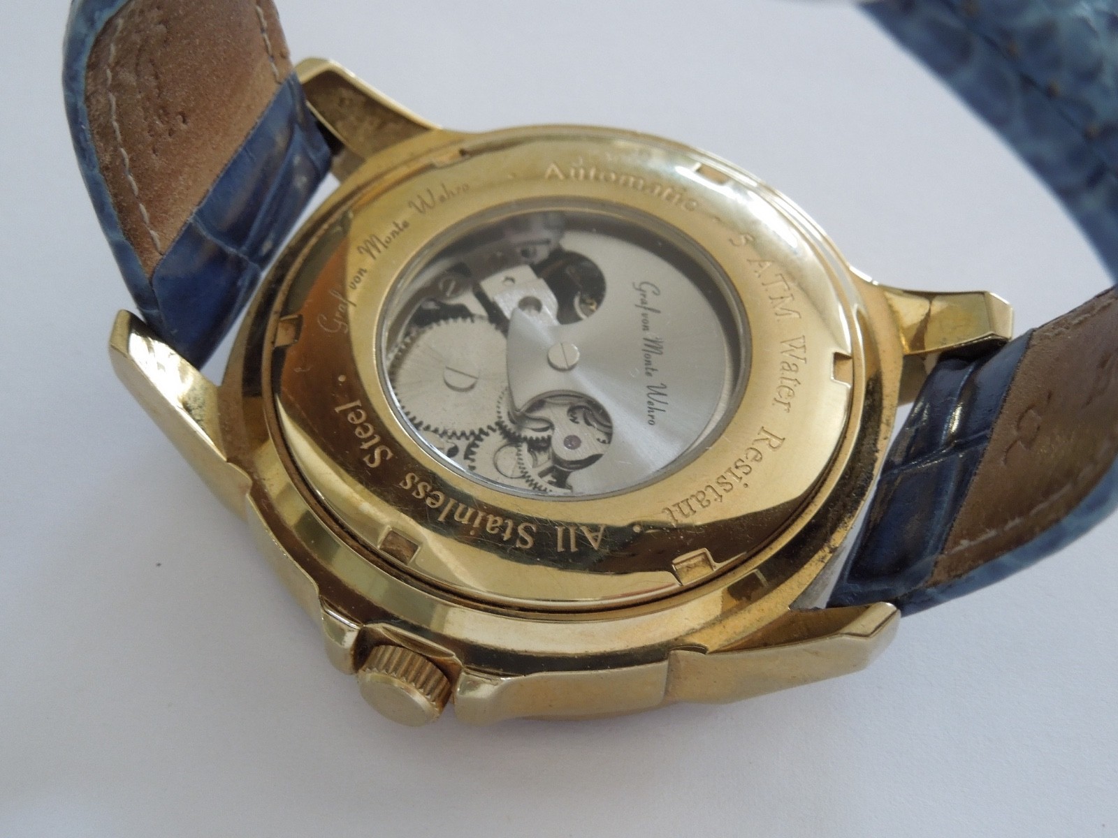 Watch Graf Von Monte Wehro Automatic Water Resistant Skeleton Stainless Steel
