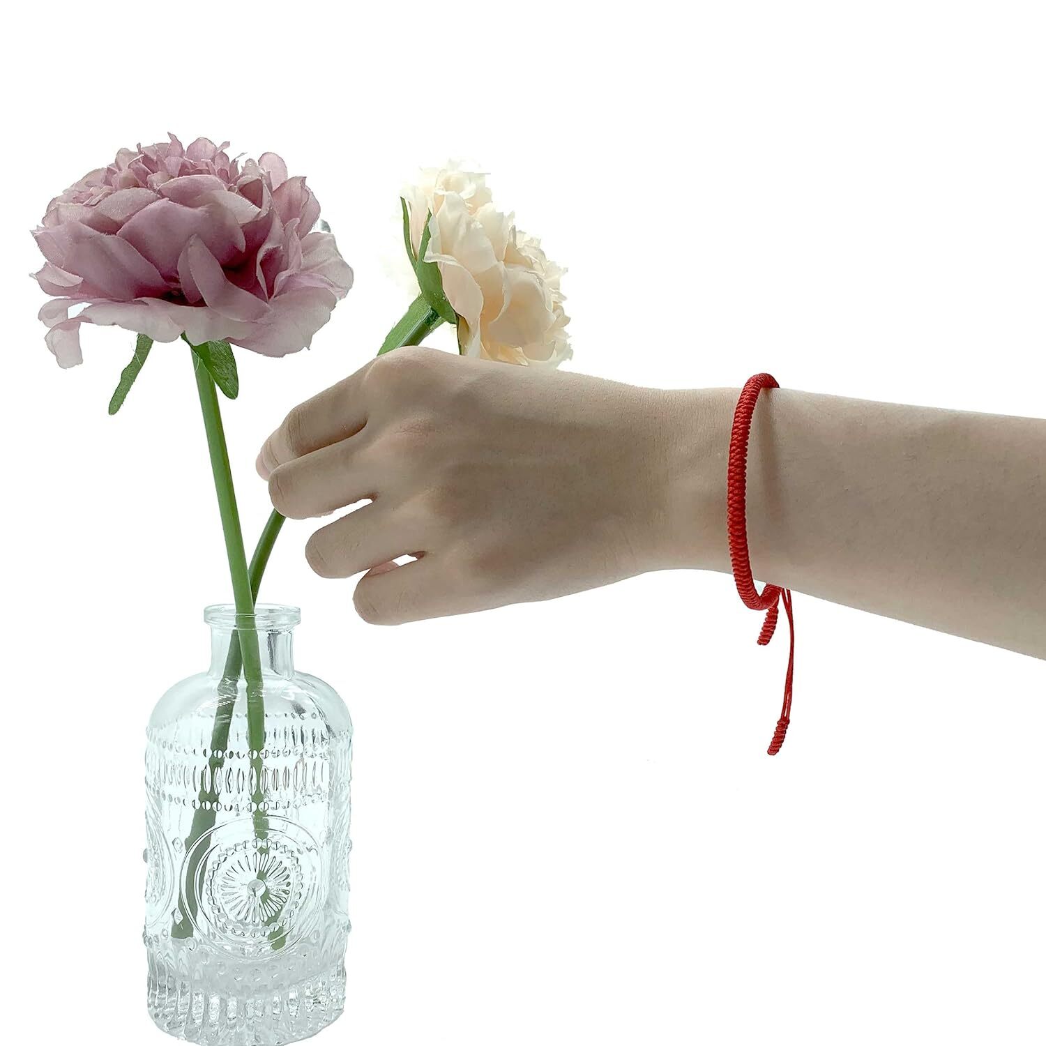4pcs Tibetan Lucky Red String Woven Bracelet for Protection Men Women Good Luck