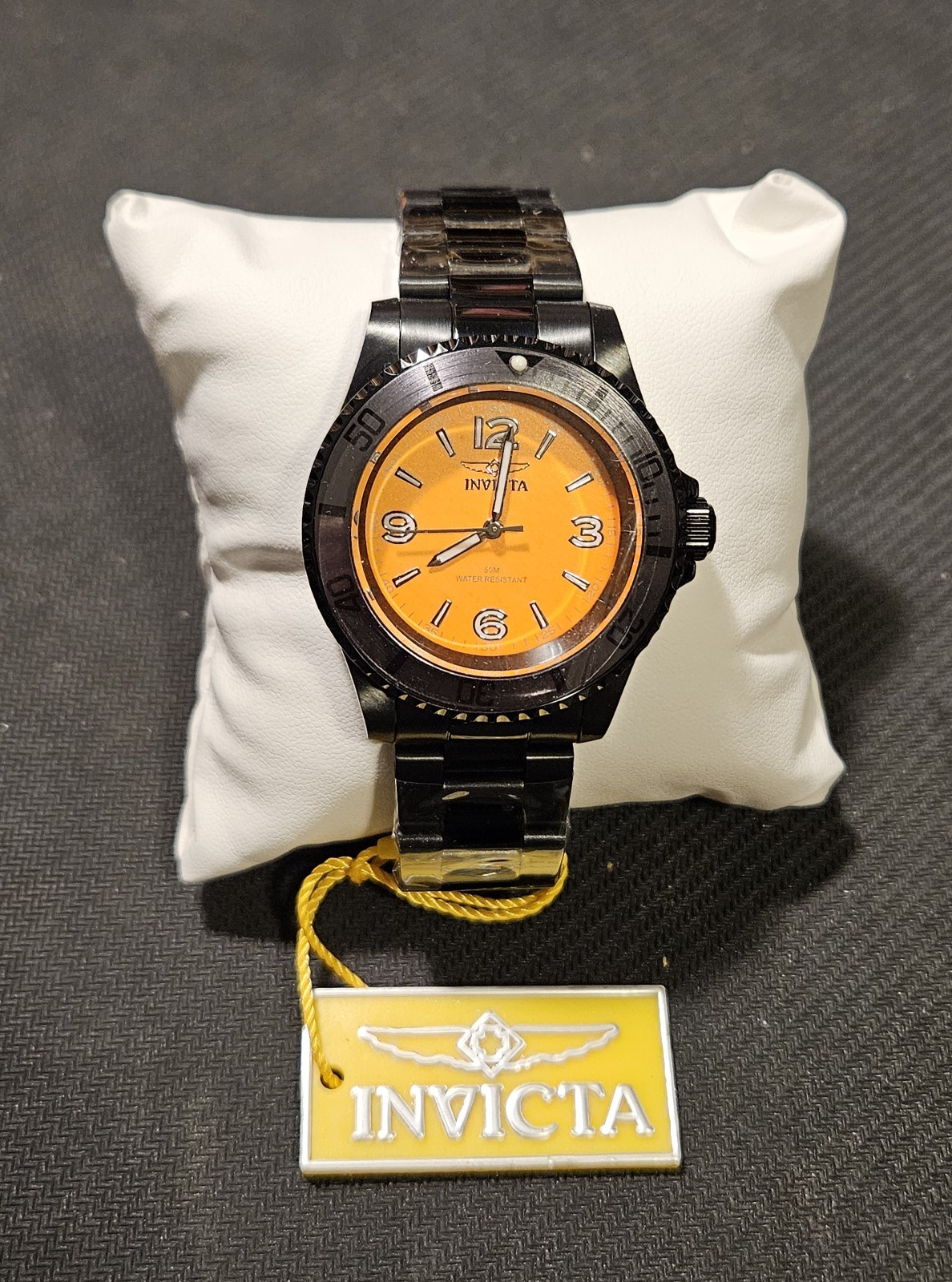 Invicta Specialty Velario Men’s Watch 41mm, Black/Orange 69715 Brand New In Box!