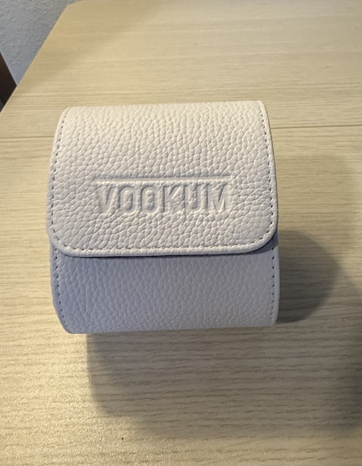 Super Rare! Genuine VOOKUM Watch Roll | Rare Bone Color w/Purple Interior