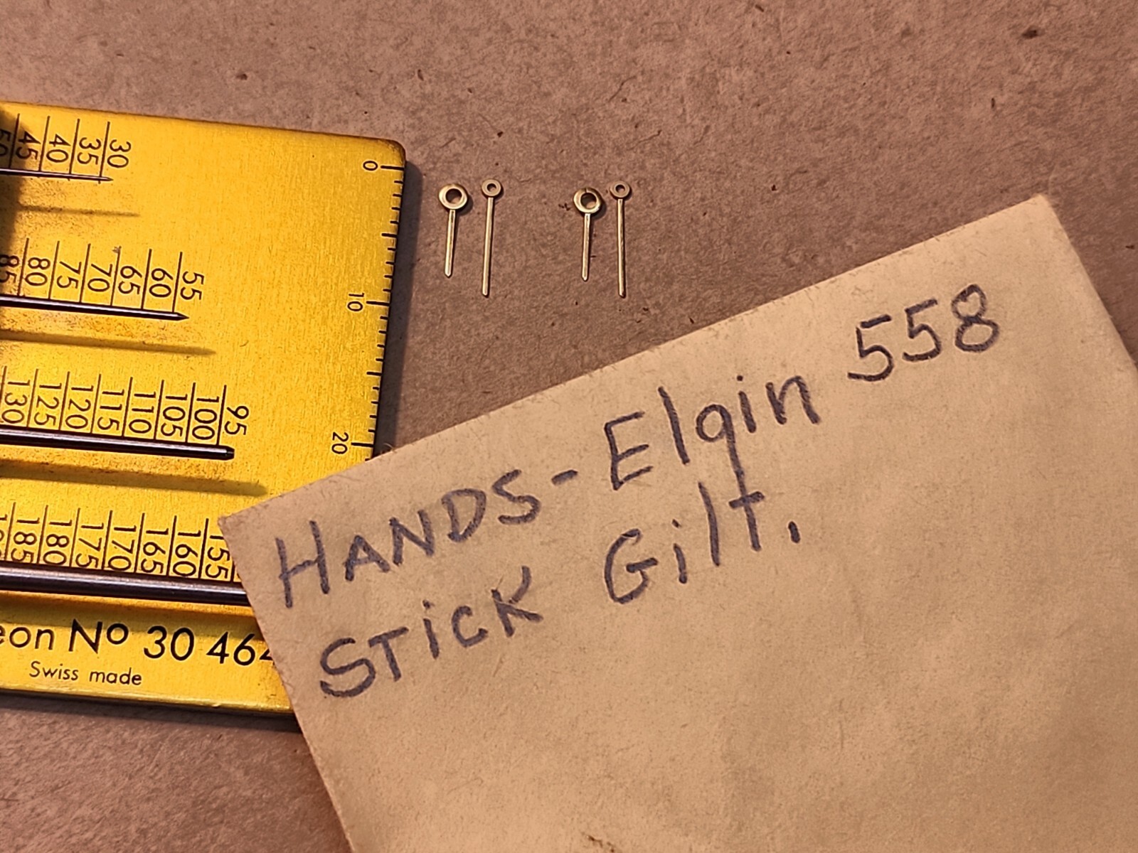 2 Sets Of NOS Elgin Gilt Stick Hr/Min Hands 115/65 For 8/0?