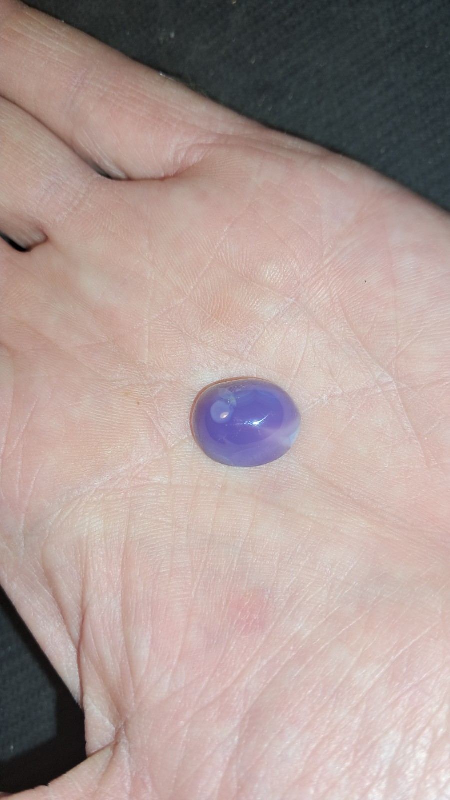 Holly Blue Agate Cabochon 15×12.2mm Oval