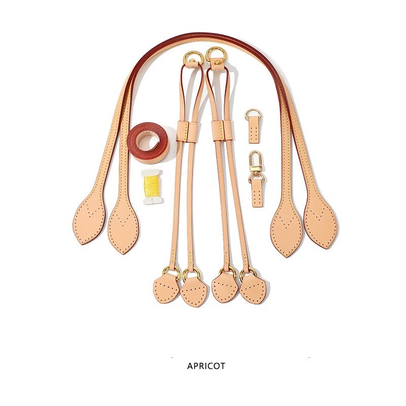 Real Vachetta Leather 1 Set Accessories Replacement Strap/Handles For Neverfull