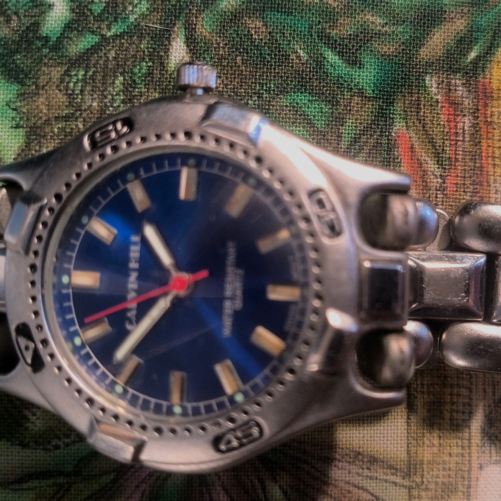 Relic & ACalvin Hill Quartz Analog Date Stainles Steel Silver 40mm 30m Watch