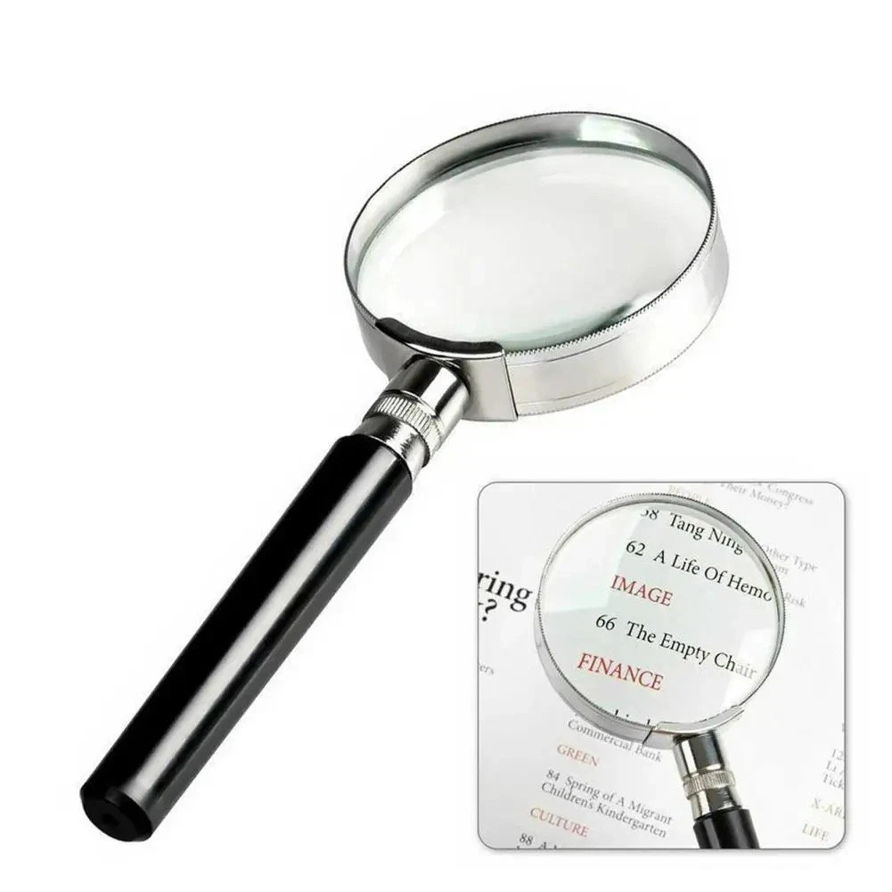 10X Magnifying Glass 10X Handheld Reading Magnifier – 50MM Large Magnifying