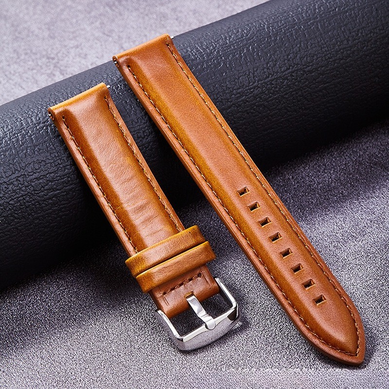 Quality Genuine Leather Watch Strap Fashionable Universal Band 18 20 22 24 26mm