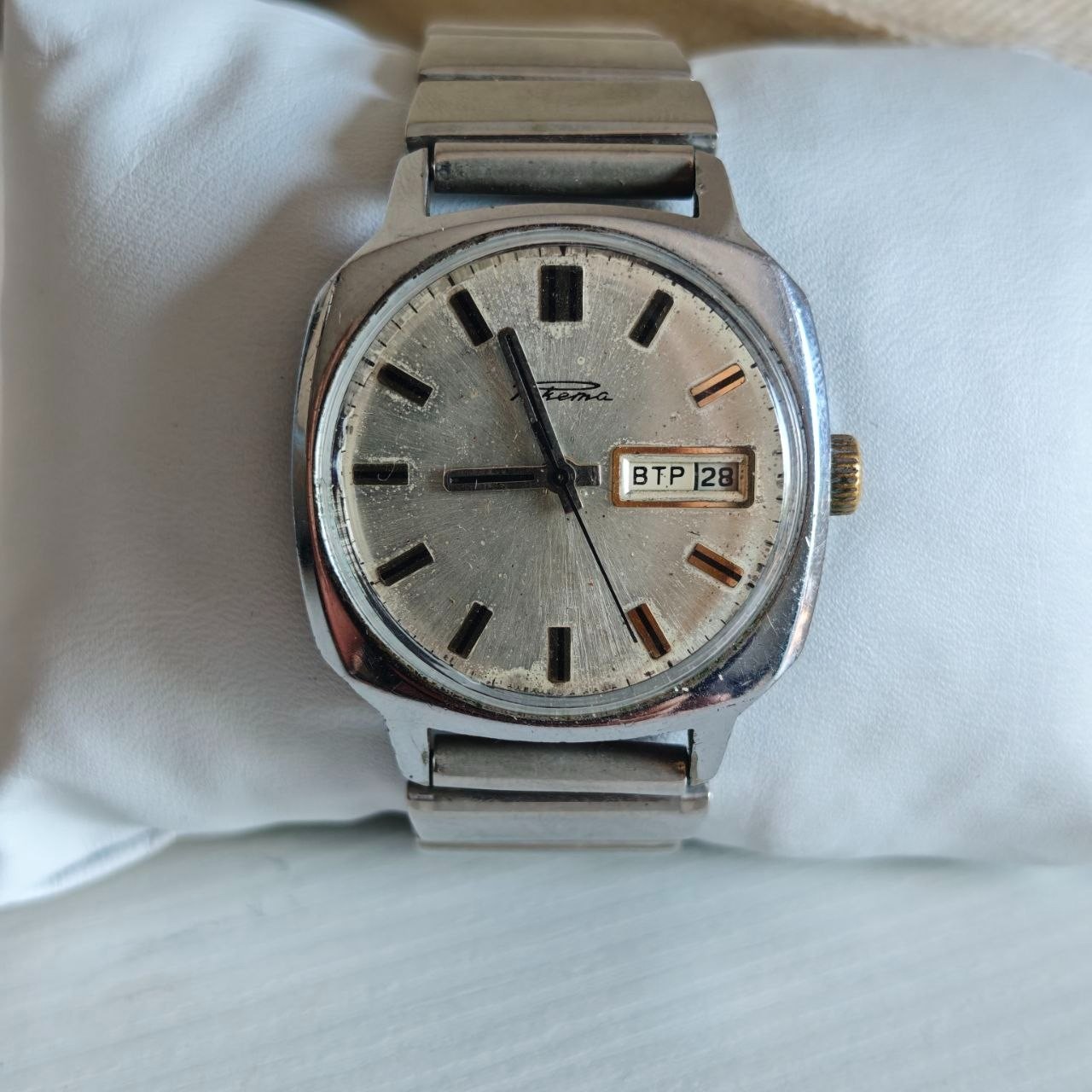 Vintage Soviet Raketa Automatic Watch Cal. 2627.H 29 Jewels Day-Date USSR