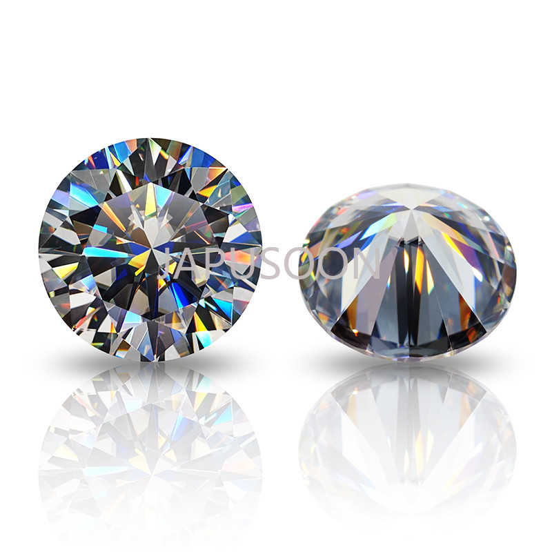 0.5~3 ct VVS1 grey color Round Excellent Cut Moissanite Loose Gemstones & GRA
