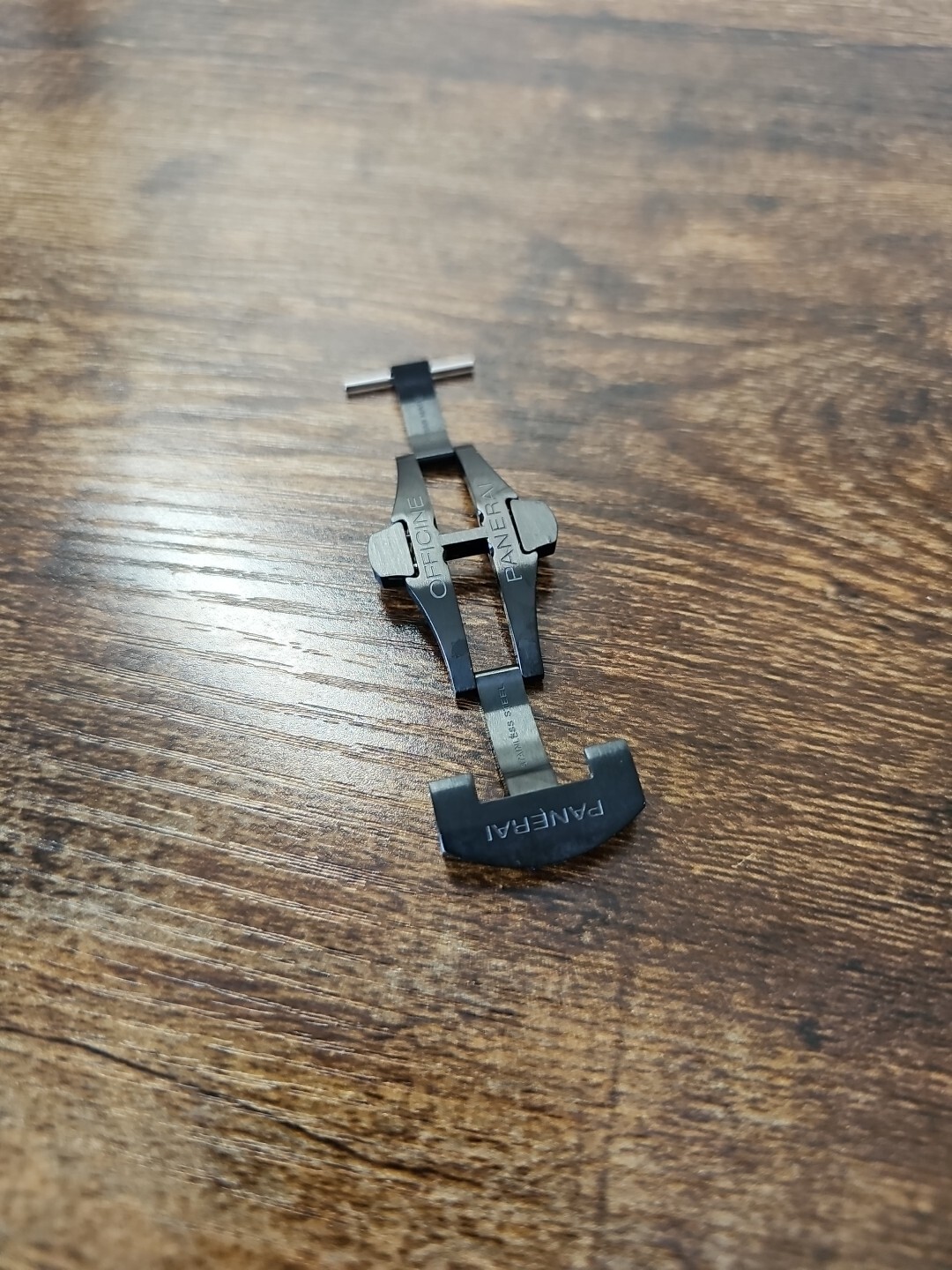 PANERAI WATCH OEM 22MM PVD BLACK FOLDING DEPLOYANT / DEPLOYMENT BUCKLE PAV00724
