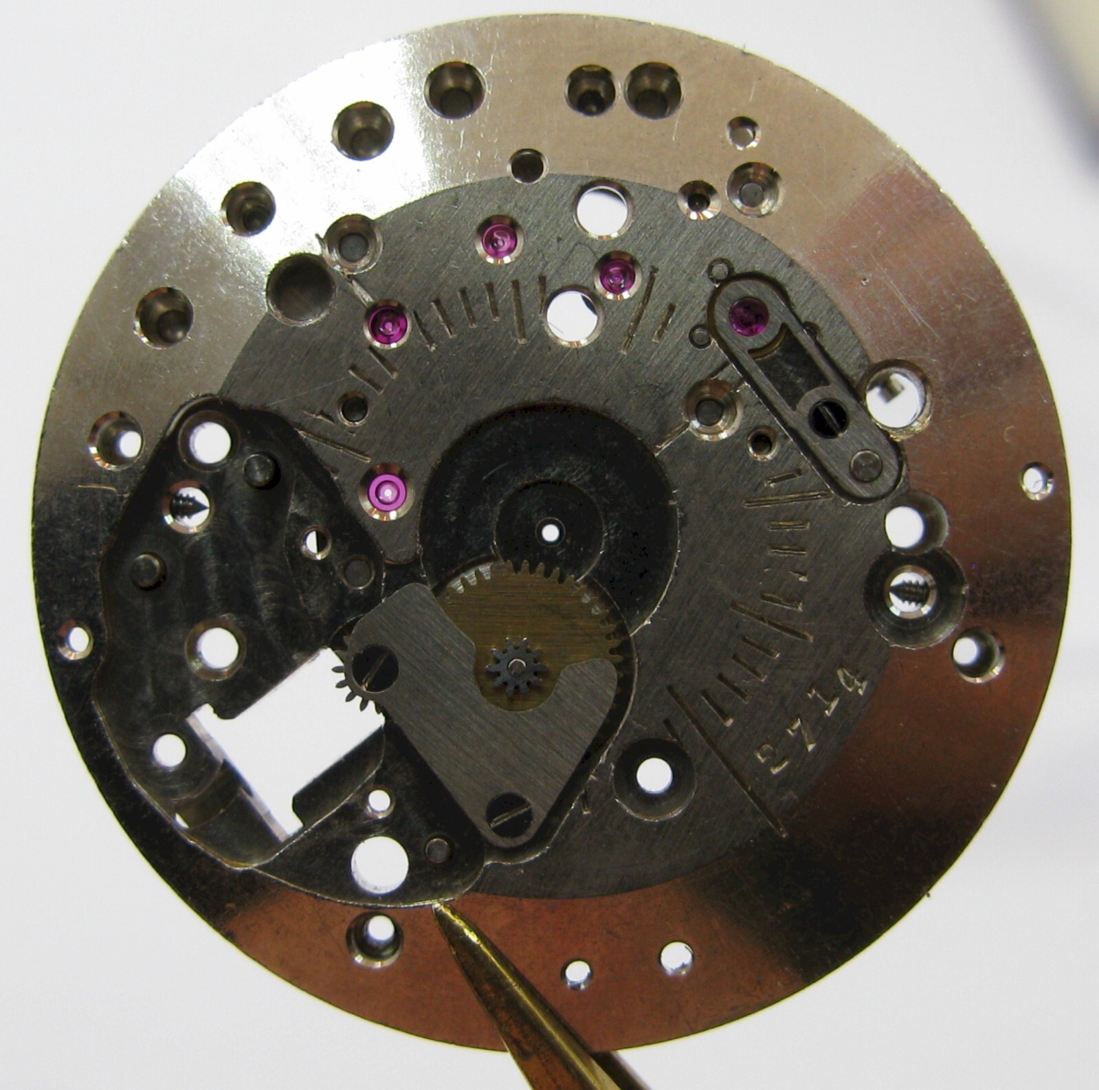 Helvetia 836 21 jewels incabloc main plate #100 + … automatic watch part …