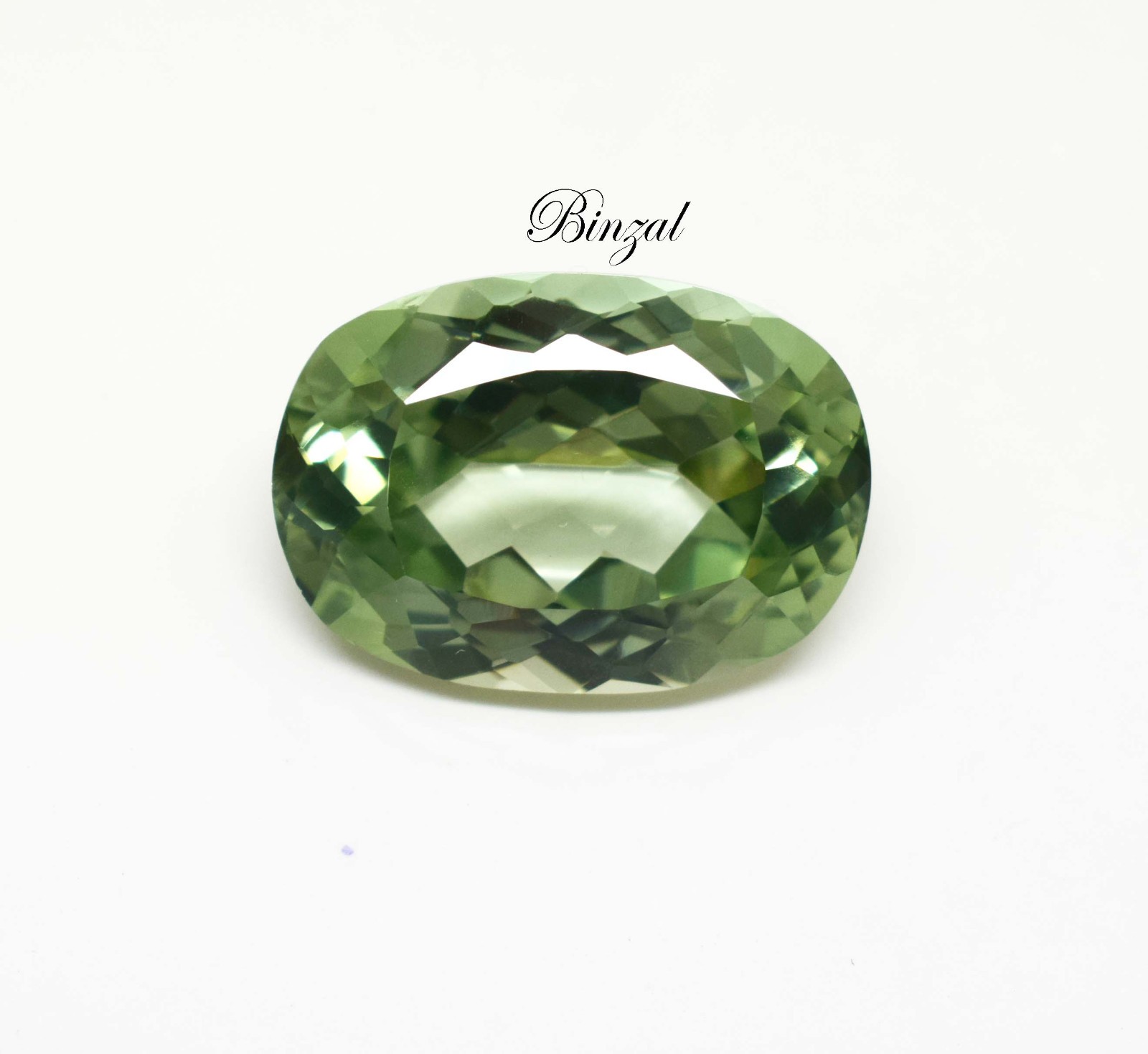 Long Cushion Cut 27 Ct Natural Soft Green Prasiolite Green Amethyst Gemstone