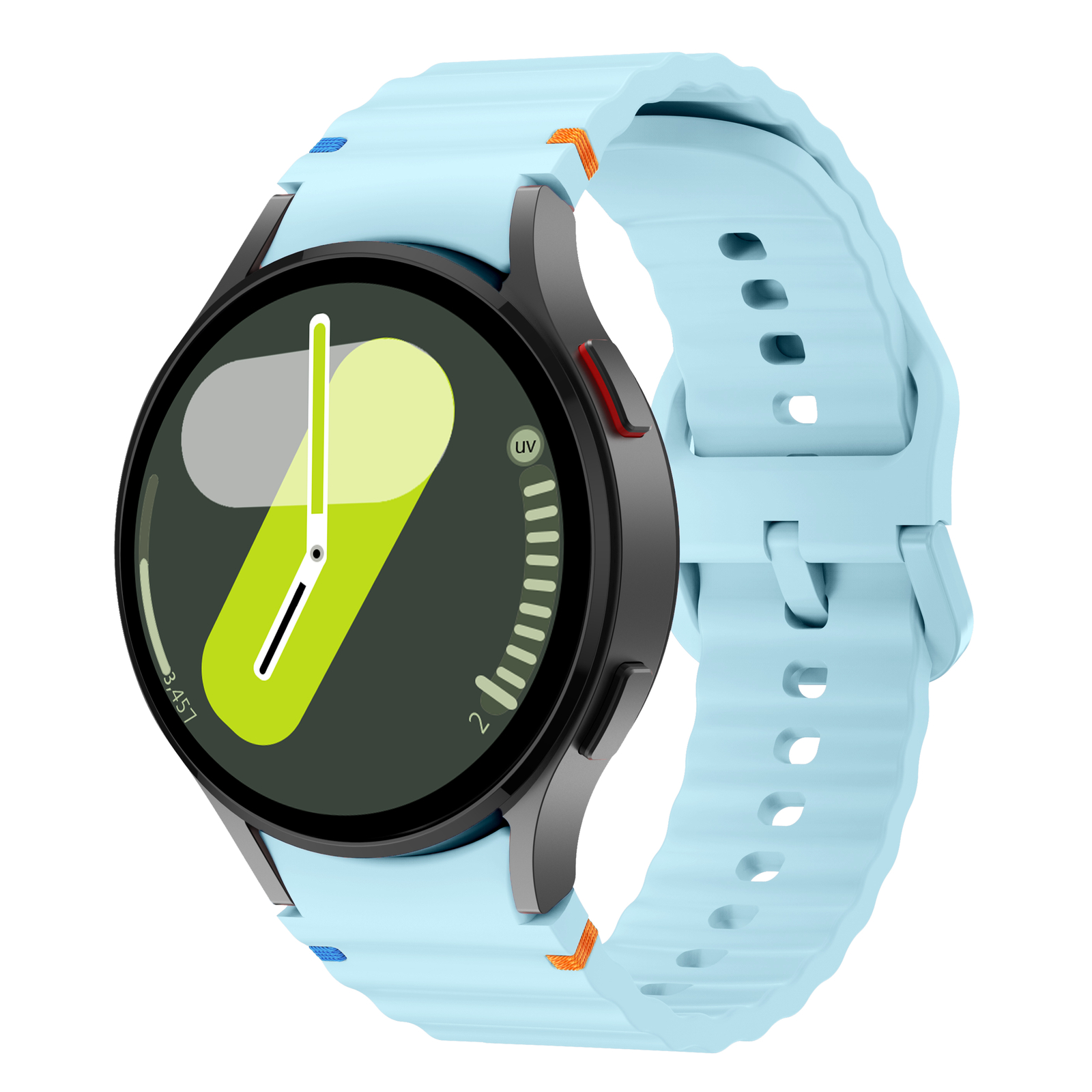 For Samsung Galaxy Watch 7/6/5/4/FE 40/44/47mm Sport Silicone Watch Band Strap