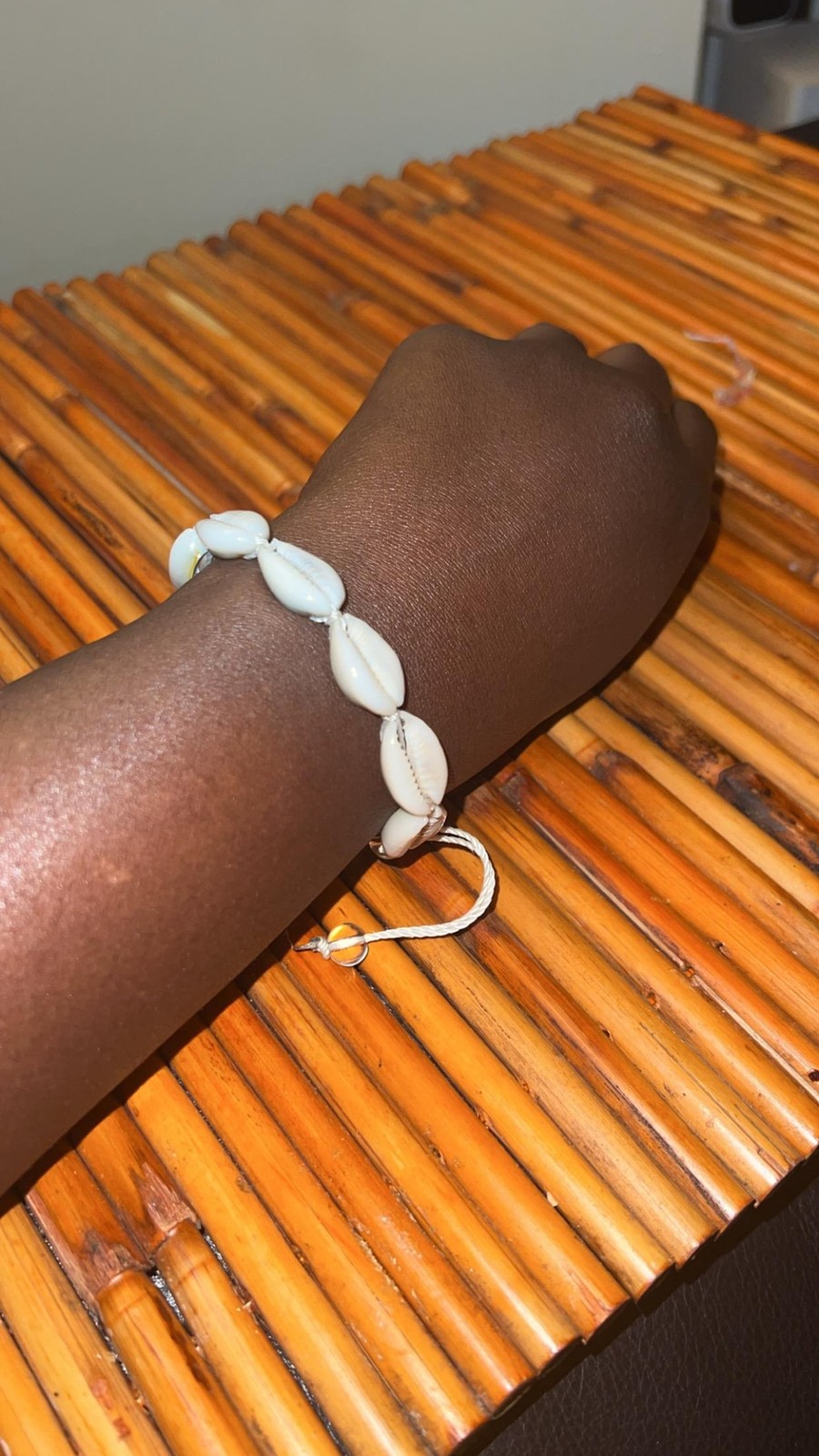 Handmade Cowrie Shell Bracelet, Adjustable Beach Jewelry, Boho Unisex Summer Sty