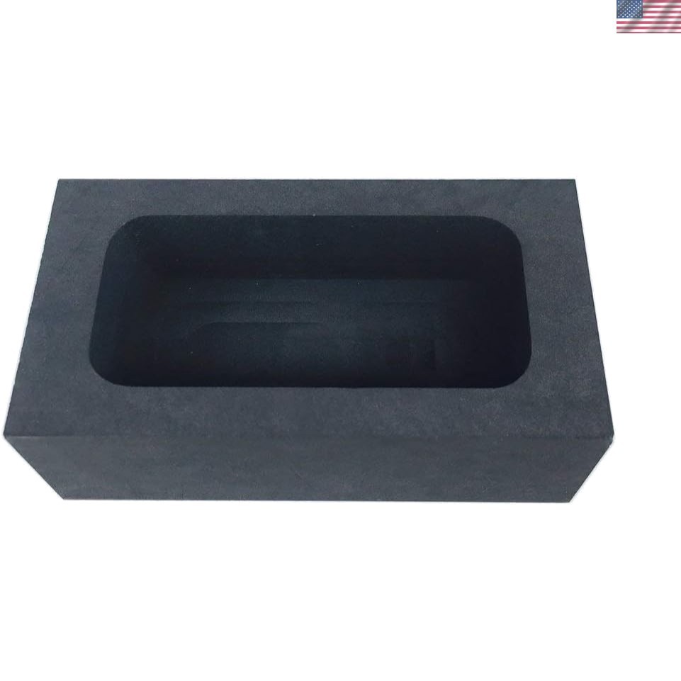 Compact 3.94×1.97 Inch Graphite Mold for Gold & Non-Ferrous Metal Refining