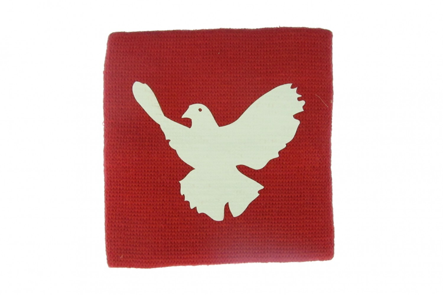 Sweatband wrist warmer with zipper wallet Miniblings peace dove red