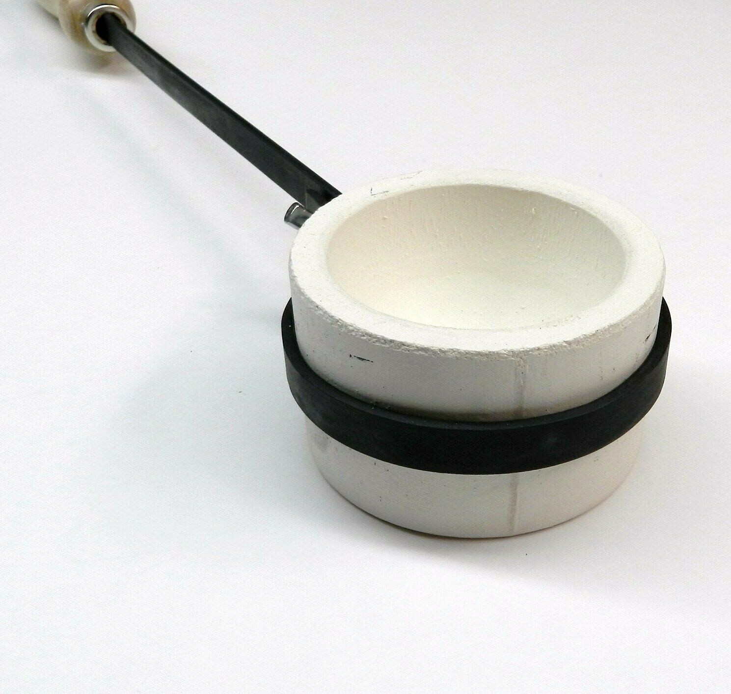 12oz Melting Dish Crucible & Tong Handle Dish Round Cup and Holder Set Melt Gold