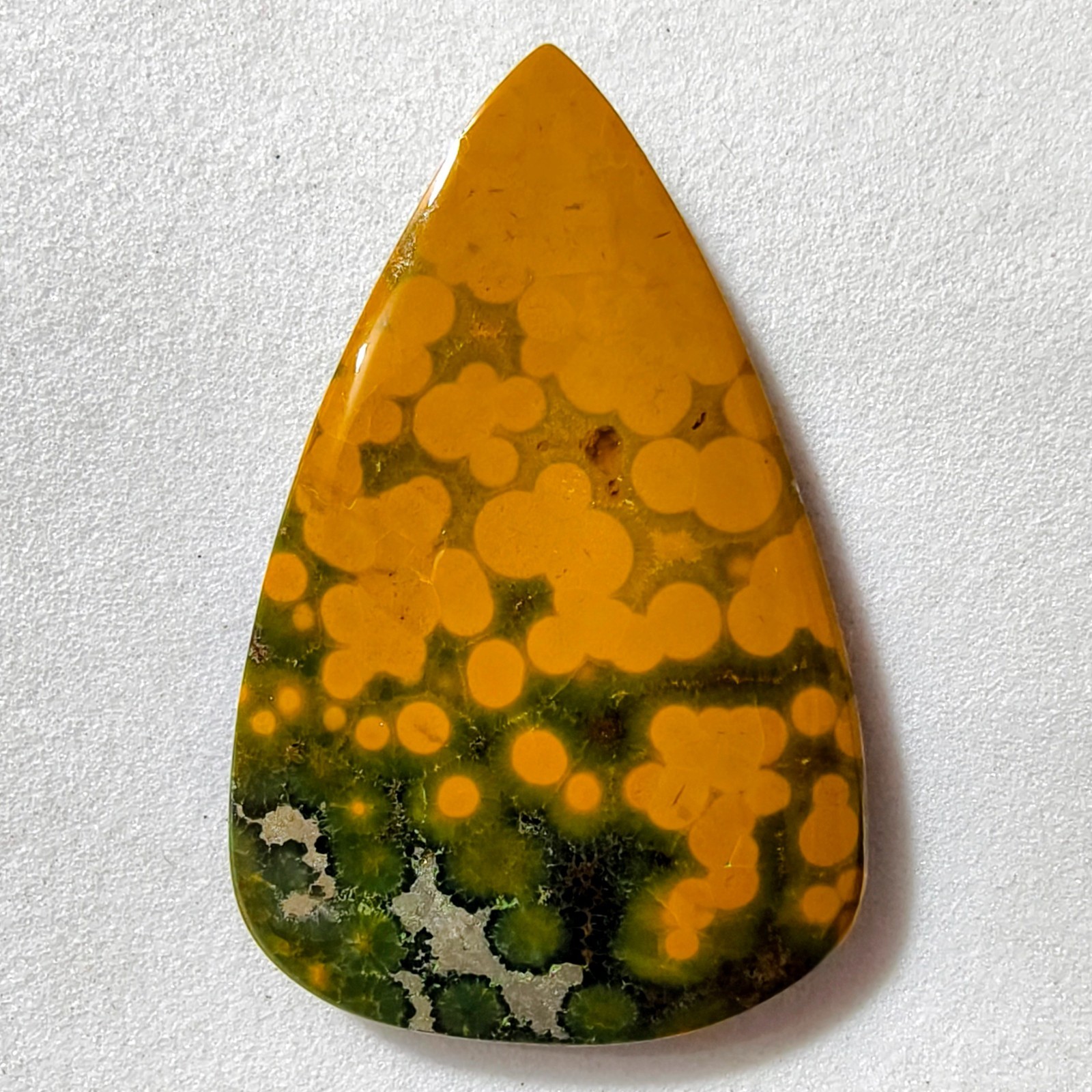 25 Cts Natural Ocean Jasper Cabochon Gemstone For Jewelry 34.7×22.4×4.1 MM