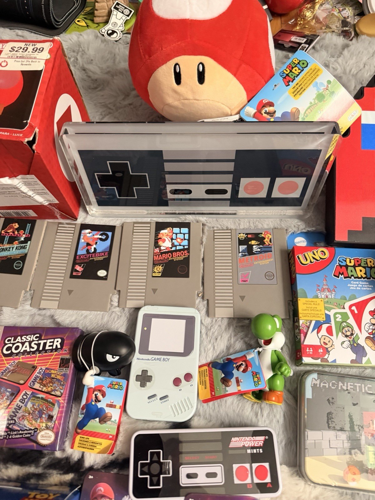Mario 80s Nintendo Video Game, Coaster, Plush,NES, Gameboy, toy Story, Lot Of 24