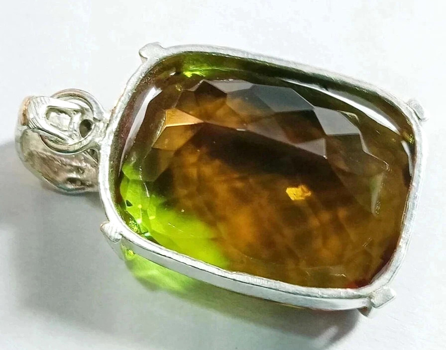 50 Ct+ Natural Zultanite 7 Color Pendant 925 Silver Loose Certified Gemstone