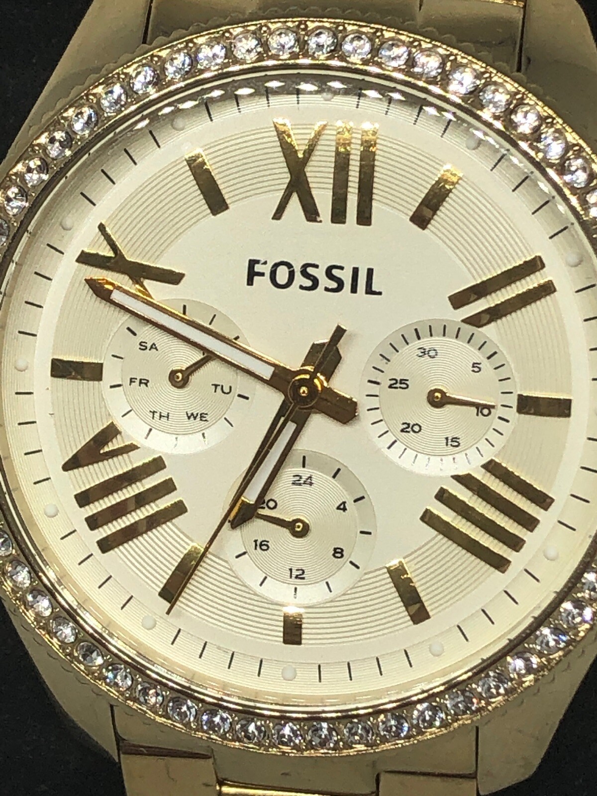Fossil Cecile AM4482 Women’s Gold Stainless Steel Analog Dial Wrist Watch HG58