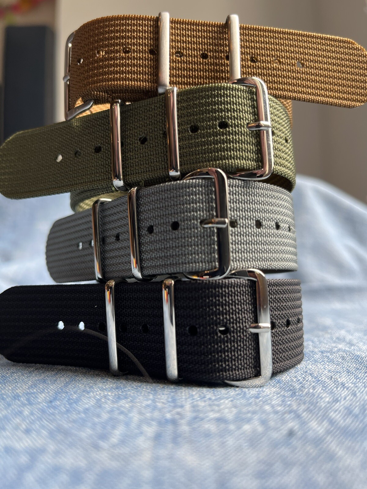 WISCASSET WATCH STRAPS *Ribbed* One-piece Watch Strap (FREE SHIPPING)