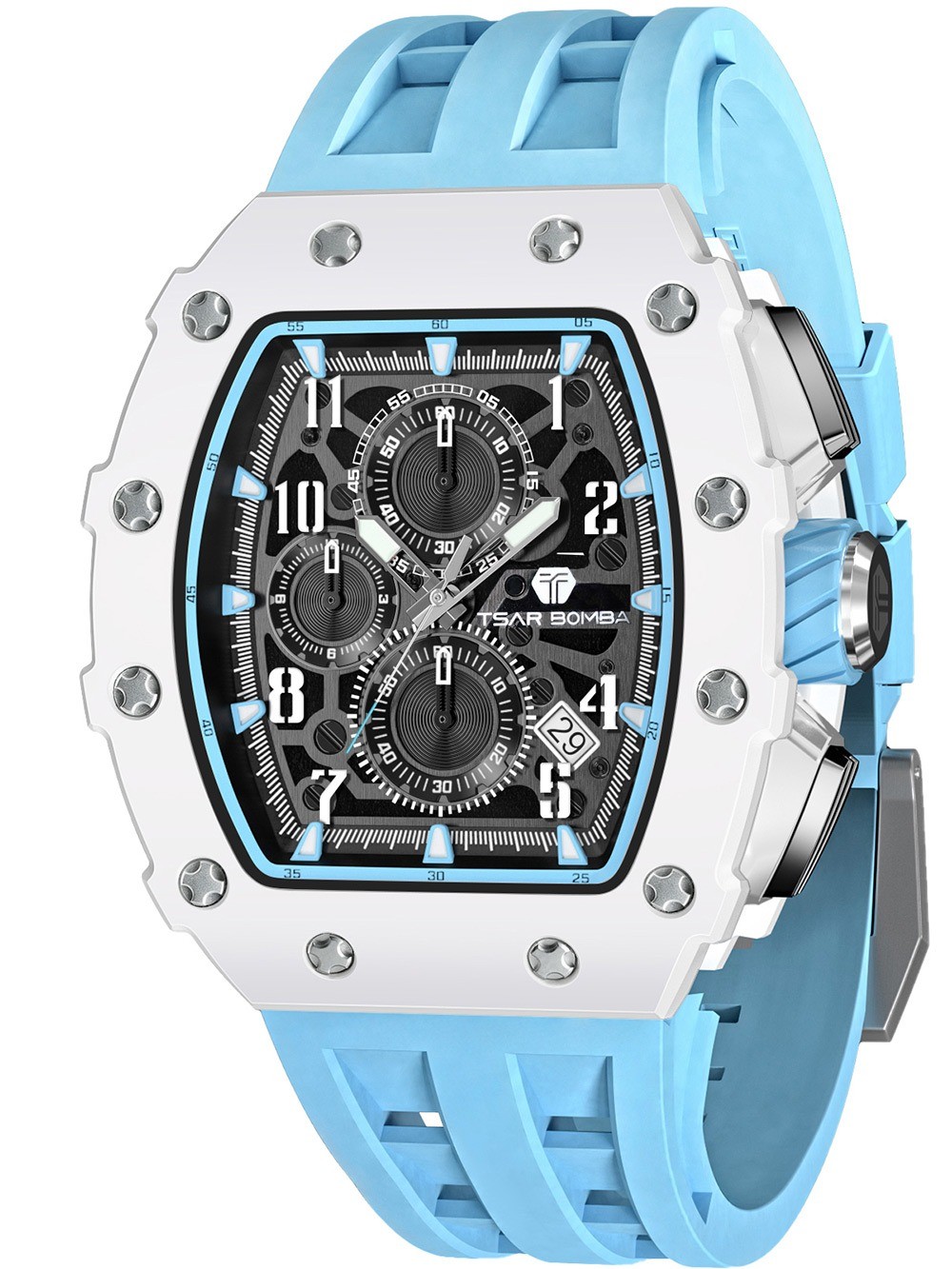 Tsar Bomba TB8204B-02 Mens Watch Elemental Chronograph 44mm 5ATM
