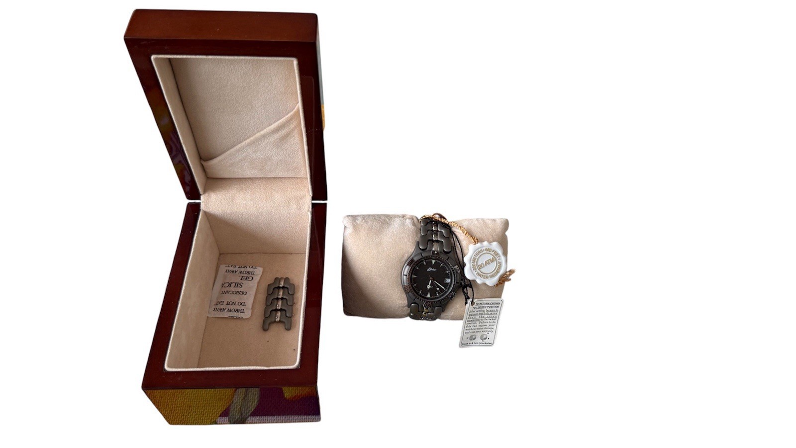 Bel Air Seapearl Titanium Diver (Model 20 ATM / 200M) Rotating Bezel With Box