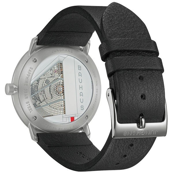 JUNGHANS Max Bill 027 4009 02 Sapphire Glass Men’s Fashion Black Watch