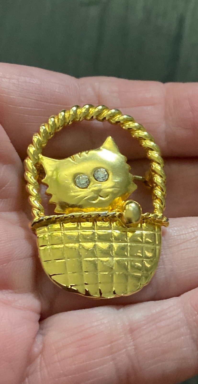 4 Vintage Kitty Cats Brooches Pins Rhinestone Enamel Jelly Belly Lot of 4