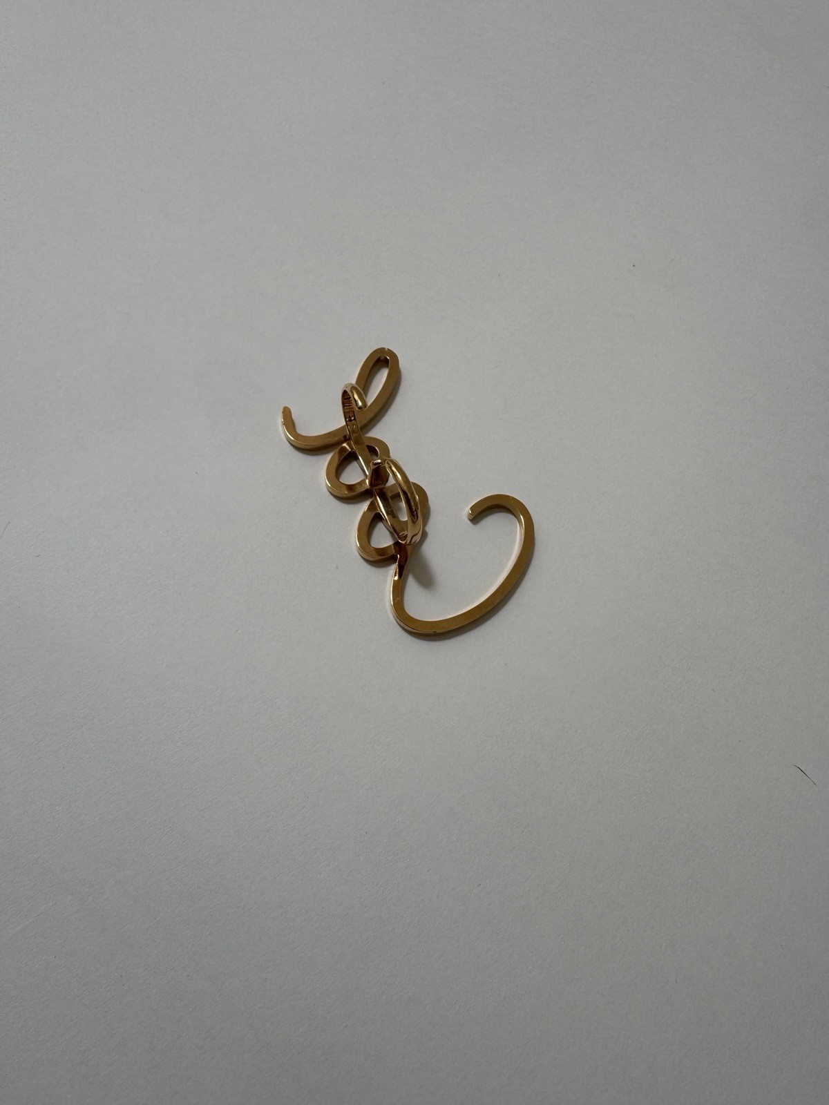 Lanvin Paris Gold Metal ‘COOL’ ring