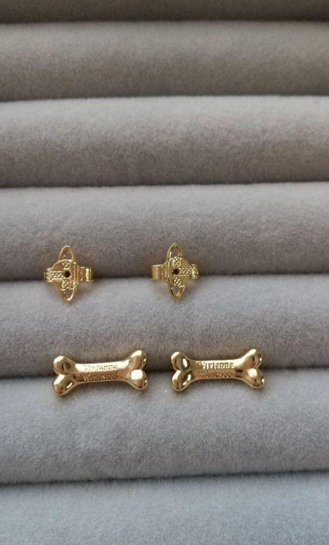 Vivienne Earrings Pierced bone GOLD IN BOX [EJ363
