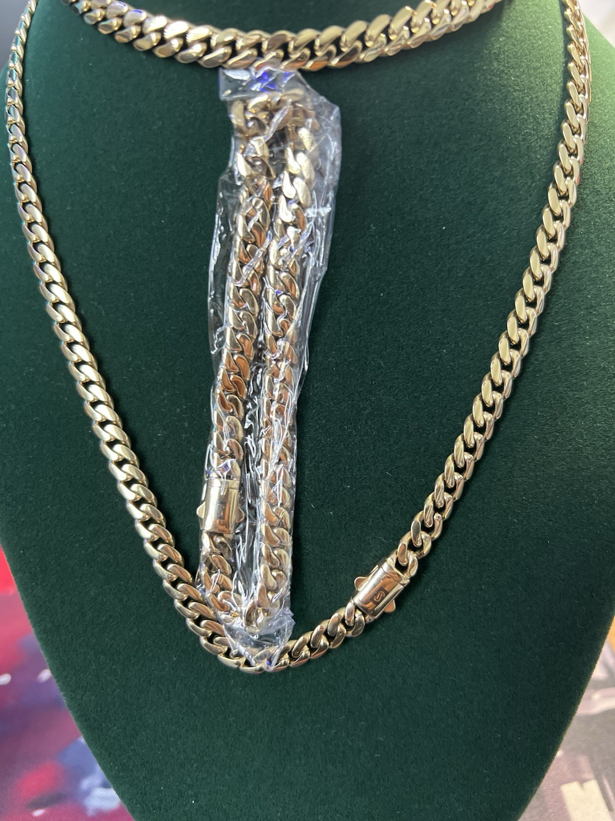 Cuba Miami 2-Piece Matching Necklace and Bracelet 6mm-|14K Gold-Plated| 8.5/30in