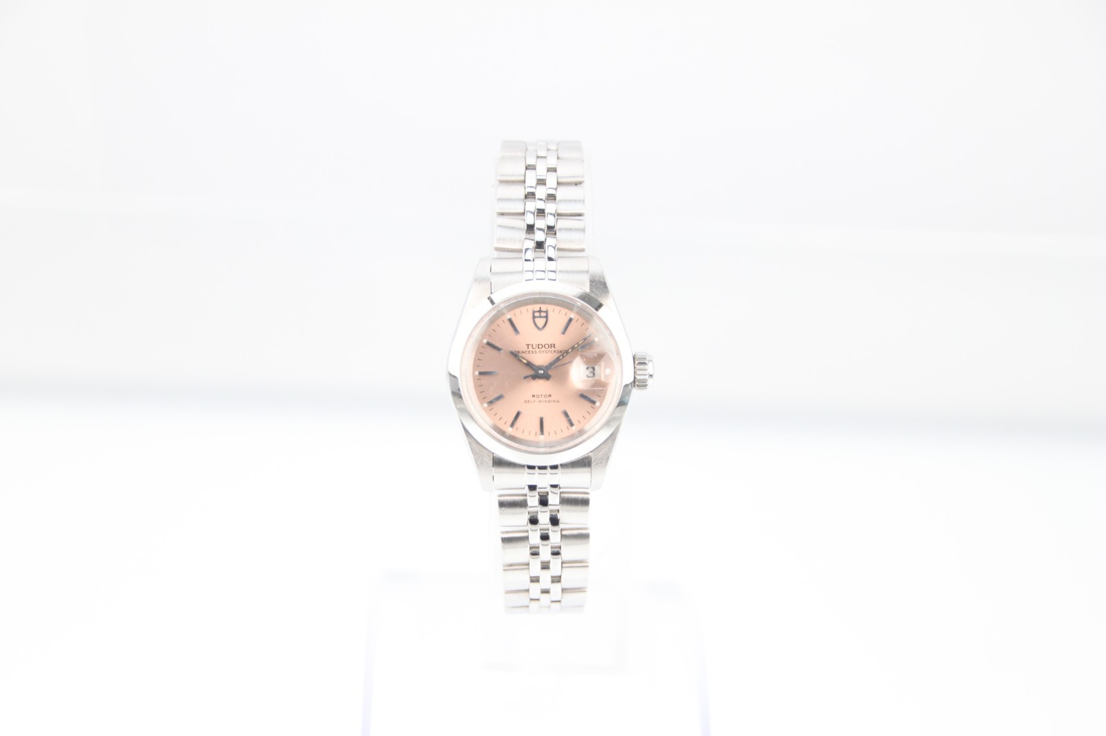 Tudor Princess Oysterdate Pink Dial Automatic Ladies Steel Watch 92413N T00232
