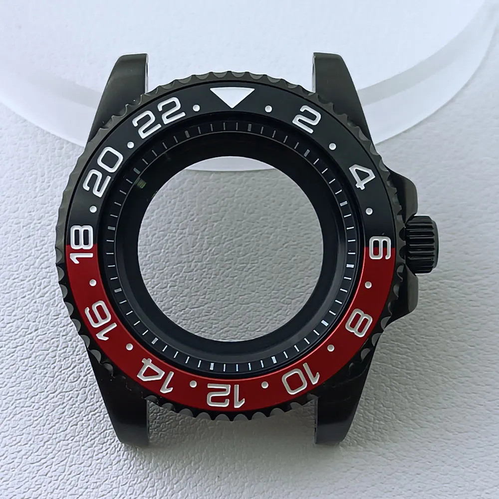 Watch Case 40.5mm Silvery Full-Body Mirror Finish Sapphire 28.5mm Dial For NH35