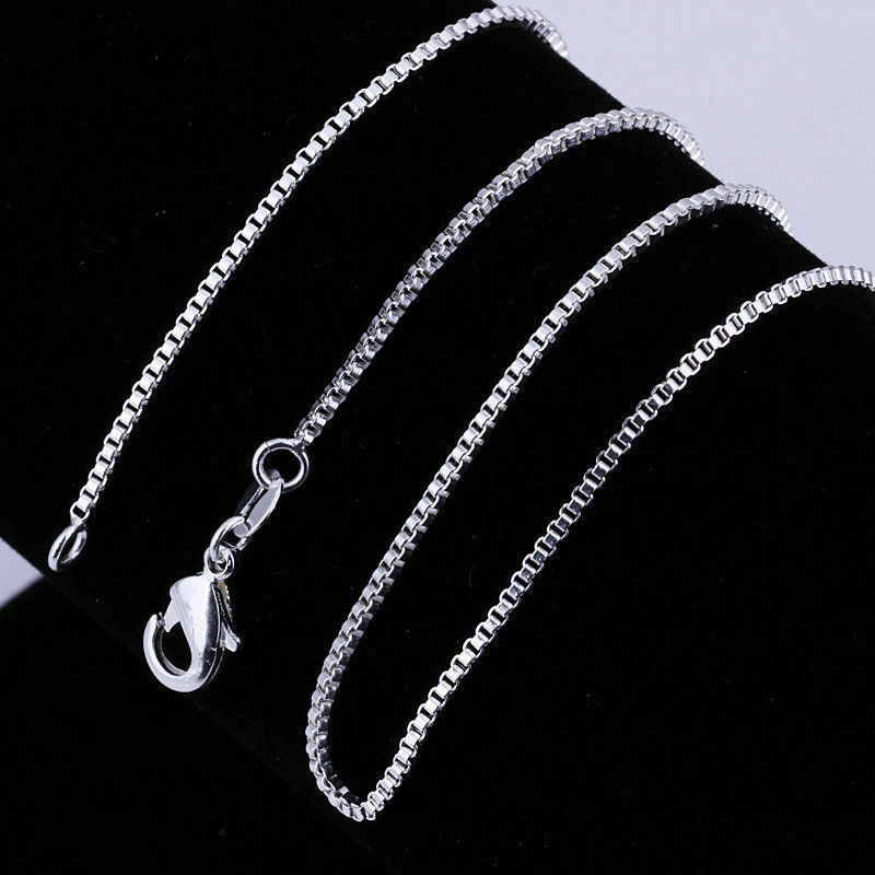Elegant Fashion 925 Sterling Silver Lobster Clasp Chain 24″ For Pendant Necklace