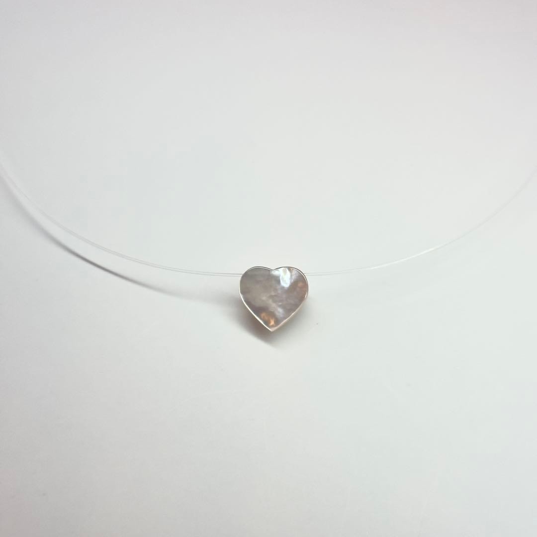 TASAKI 18K White Gold Heart Mabe Pearl Necklace 11.8mm 12.5mm 16″ w/ Box Japan
