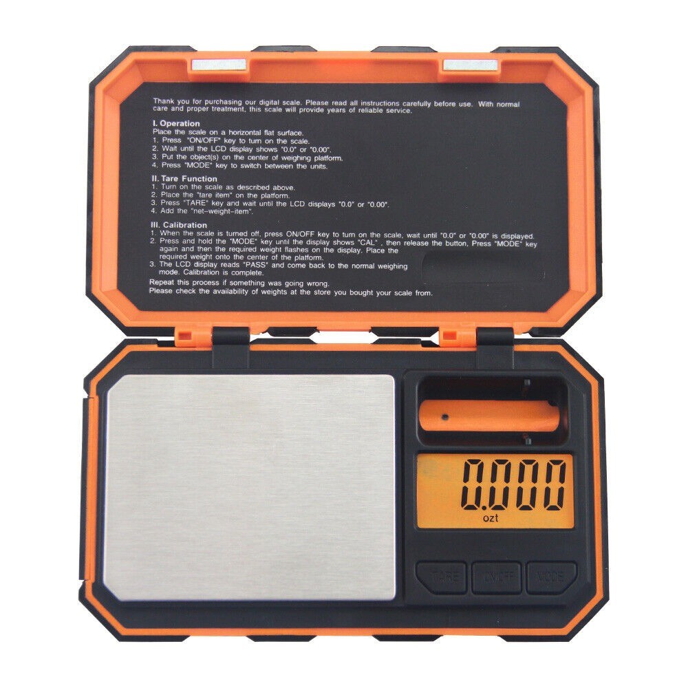 Digital Pocket Scale, 200G X 0.01G Gram Scale, Mini Scale 6 Units Jewelry Scale