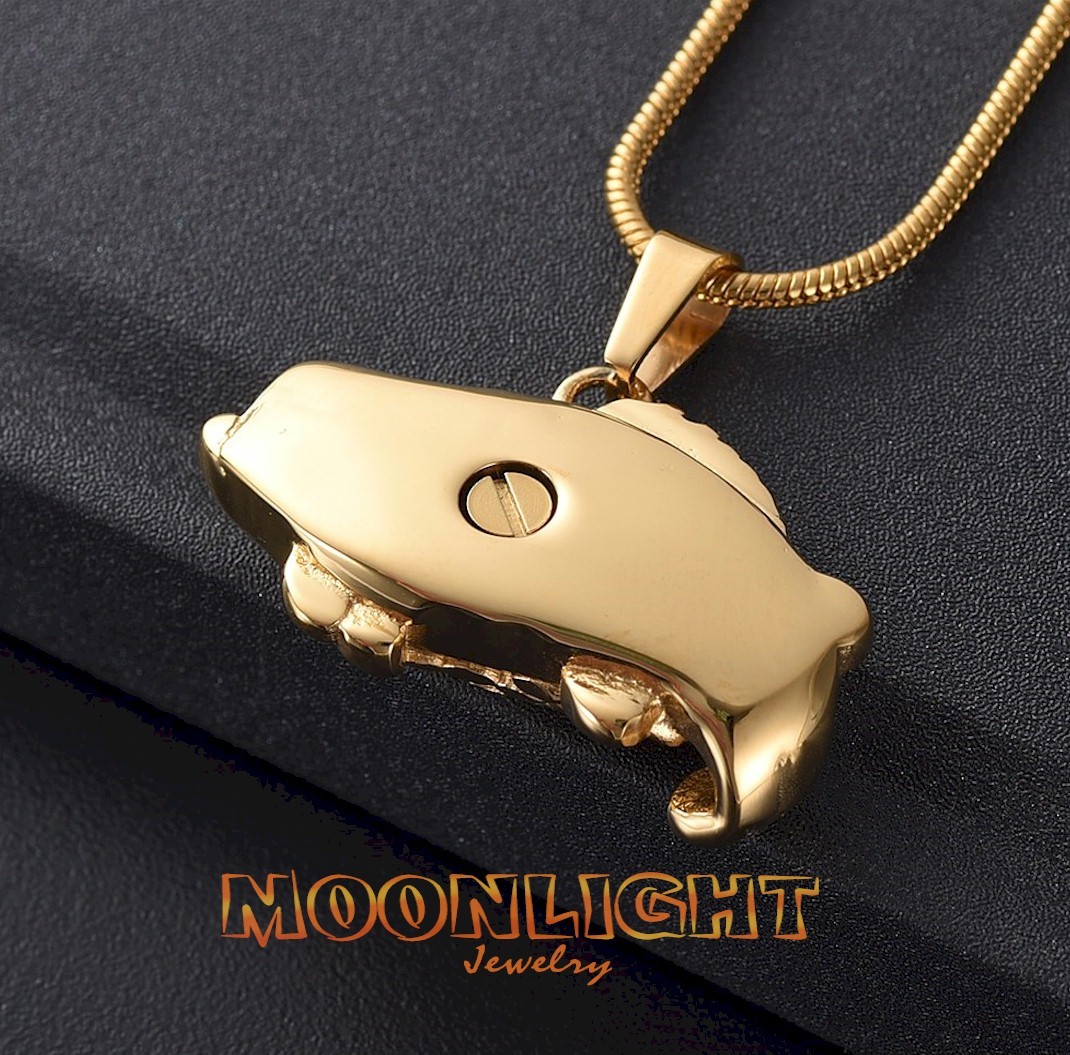 New Bass Fish Cremation Fishing Urn Keepsake Ashes Memorial Necklace